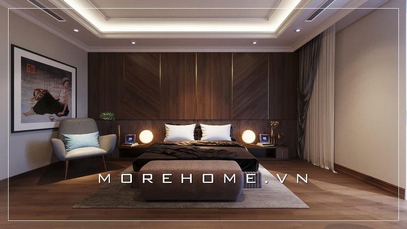 Gợi ý mẫu giường ngủ hiện đại bọc nỉ màu xám lông chuột sang trọng và đẳng cấp cho nhà chung cư 